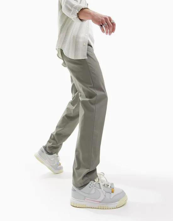 relaxed skater chinos in khaki
