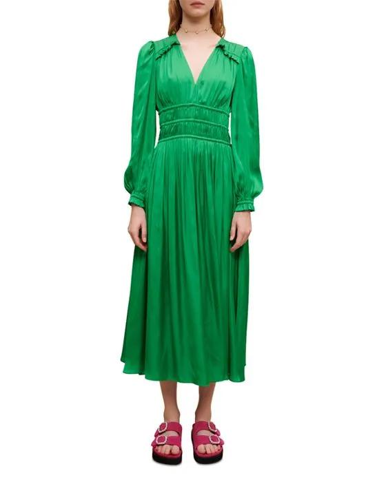 Riannette Smocked Midi Dress