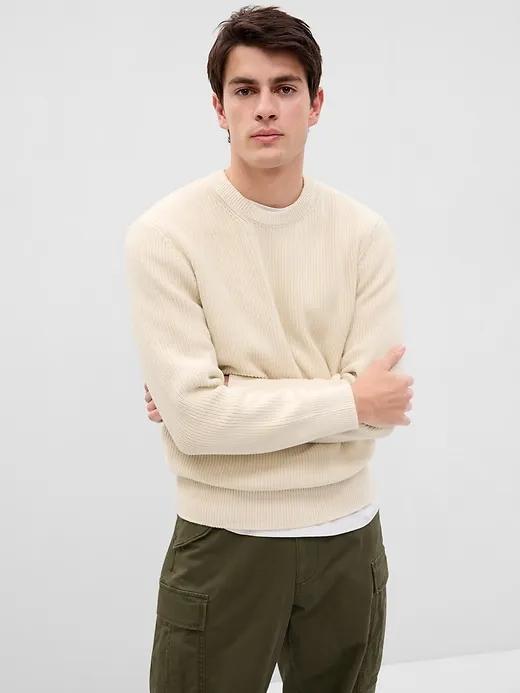 Rib Crewneck Sweater