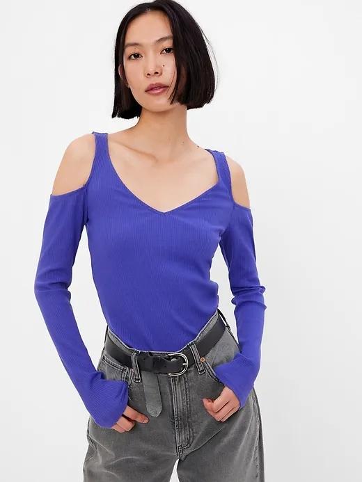 Rib Cutout Top