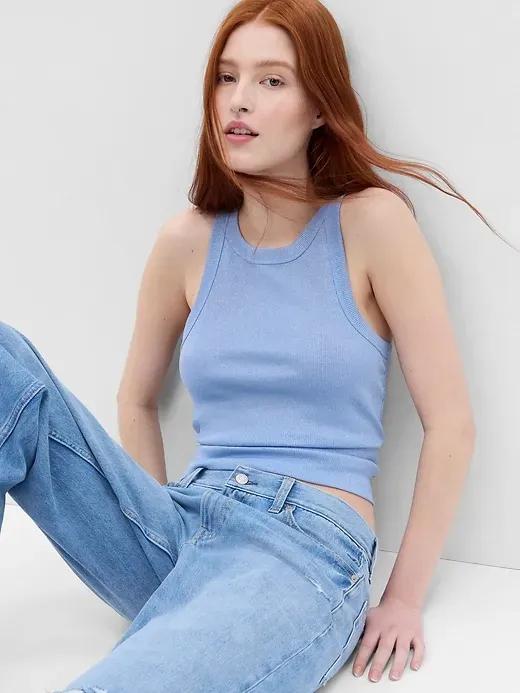 Rib Halter Tank Top