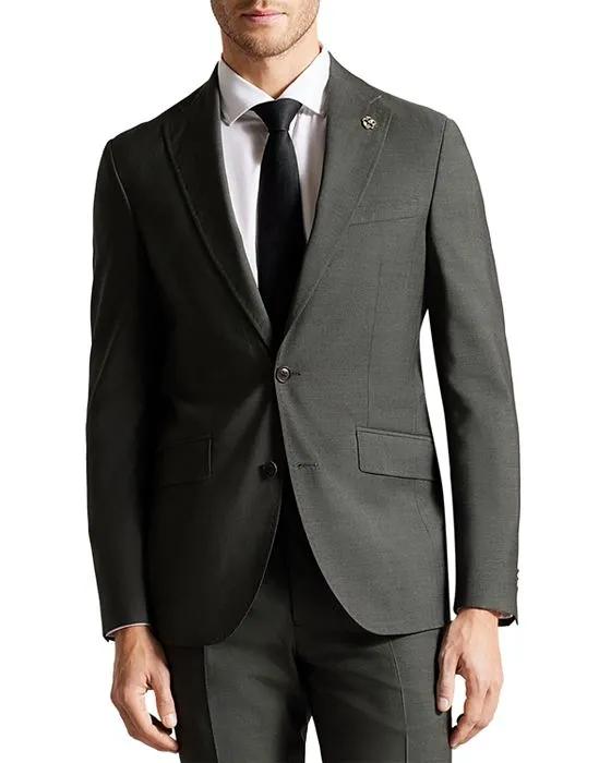 Richan Khaki Sharkskin Suit Jacket