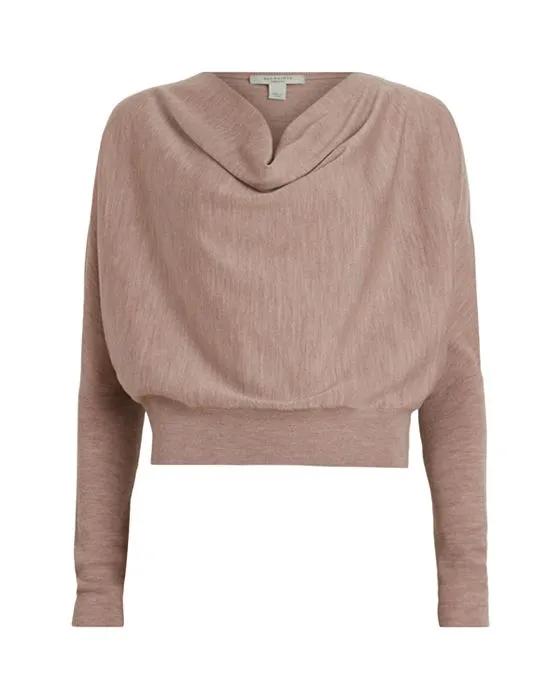 Ridley Cowl Neck Cropped Sweater