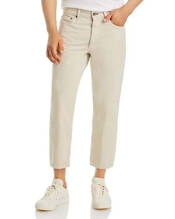Rigid Beck Cropped Jeans in Concrete