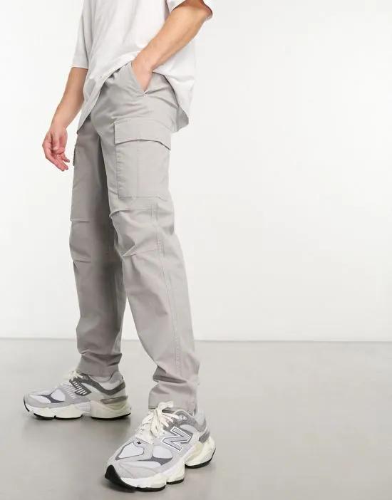 ripstop cargo pants in gray
