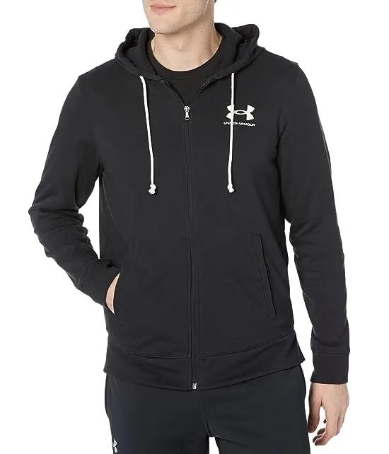 Rival Terry Left Chest Full Zip Hoodie