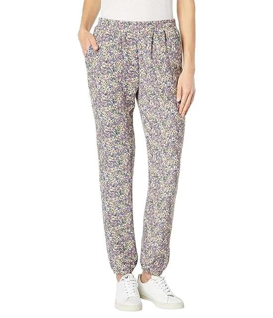 Robin French Terry Floral Slim Joggers