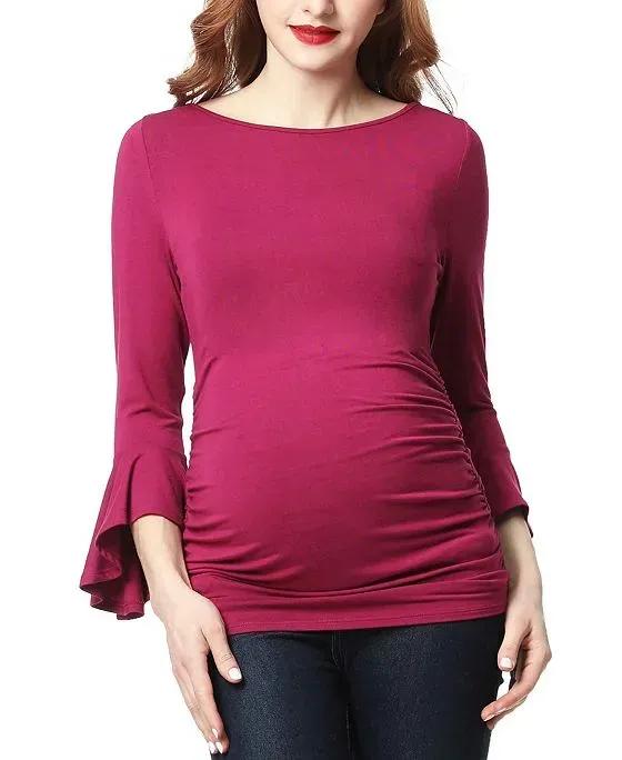 Andrea Maternity Ruched Top