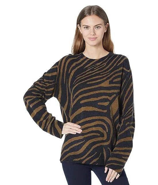 Robinne Tiger Print Sweater