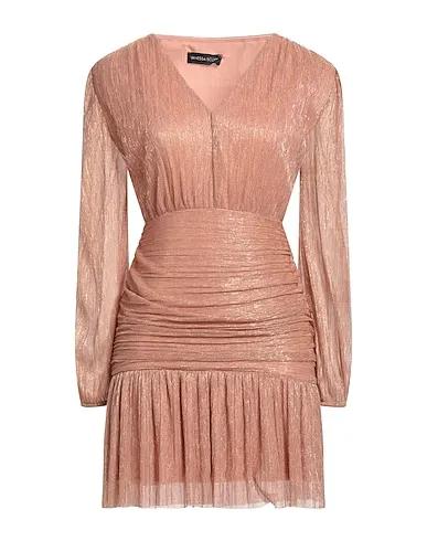 Rose gold Jersey Short dress