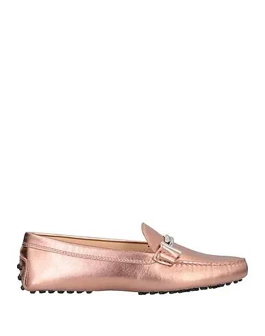Rose gold Leather Loafers