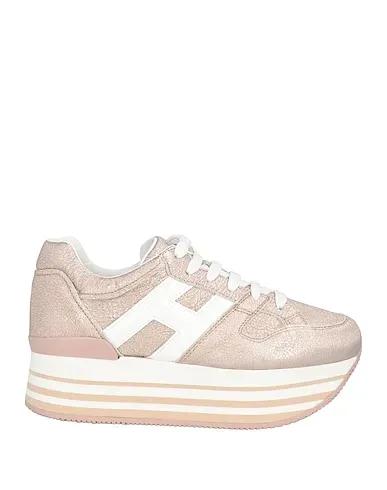Rose gold Leather Sneakers