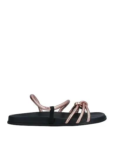Rose gold Techno fabric Sandals