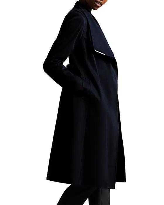 Rosina Midi Length Wrap Trench Coat