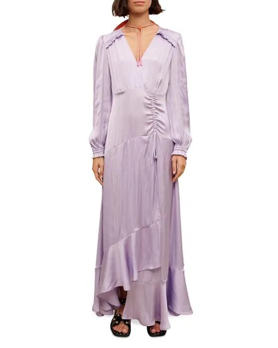 Rouvina Satin Maxi Dress