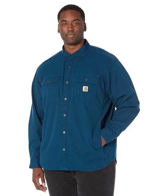 Rugged Flex® Relaxed Fit Canvas Fleece-Lined Shirt Jac