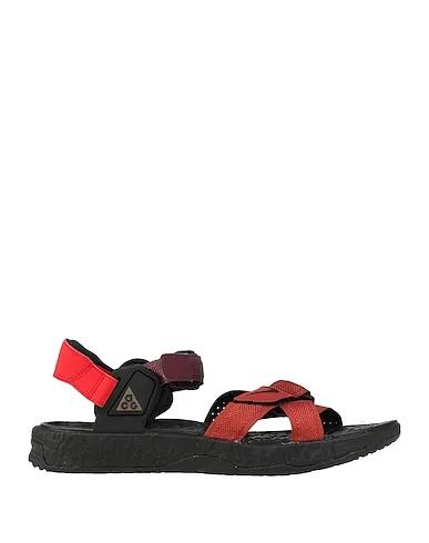 Rust Canvas Sandals