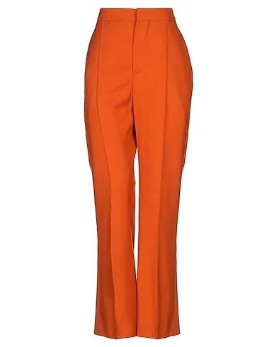 Rust Cool wool Casual pants