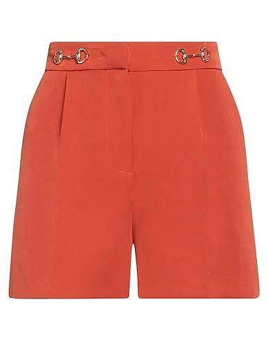 Rust Crêpe Shorts & Bermuda