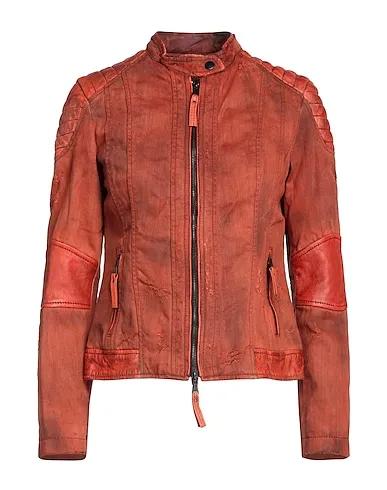 Rust Denim Biker jacket