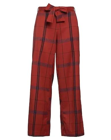 Rust Flannel Casual pants