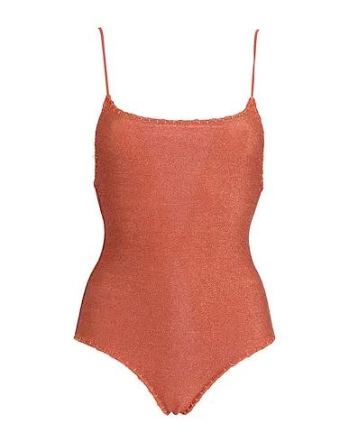Rust Jersey One-piece swimsuits