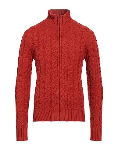 Rust Knitted Cardigan