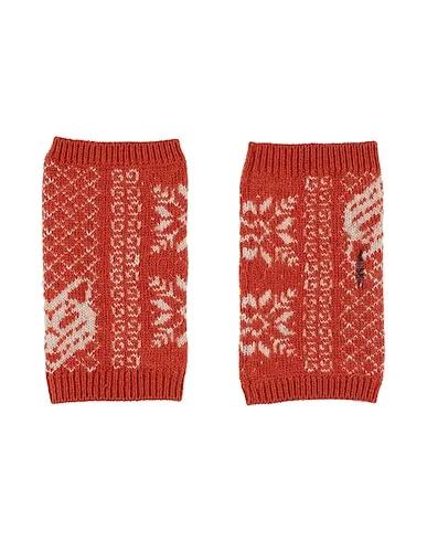 Rust Knitted Gloves