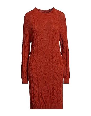 Rust Knitted Short dress