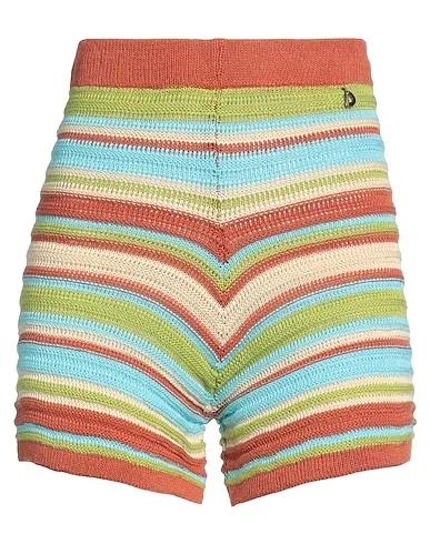 Rust Knitted Shorts & Bermuda