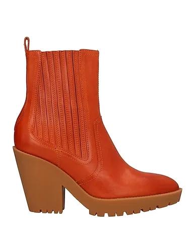 Rust Leather Ankle boot