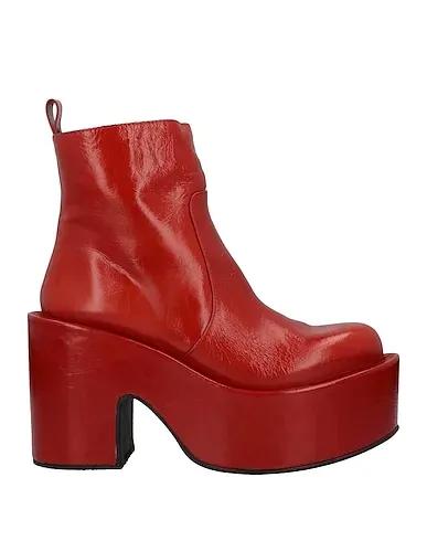 Rust Leather Ankle boot