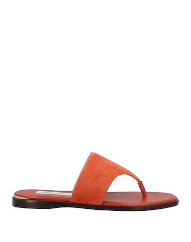 Rust Leather Flip flops