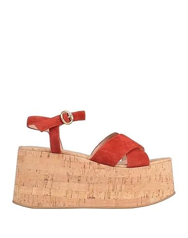 Rust Leather Sandals