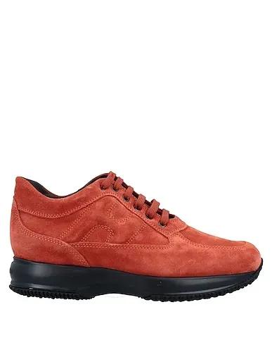 Rust Leather Sneakers