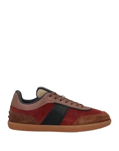 Rust Leather Sneakers