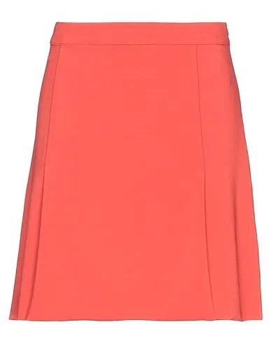 Rust Plain weave Mini skirt