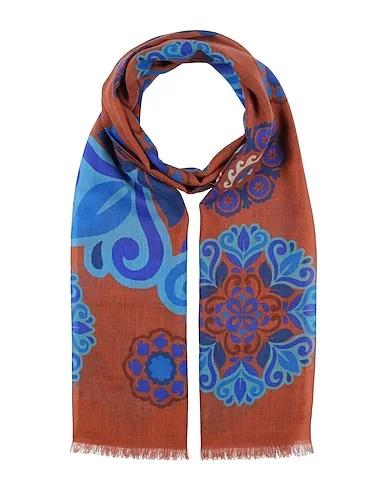 Rust Plain weave Scarves and foulards