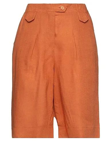 Rust Plain weave Shorts & Bermuda