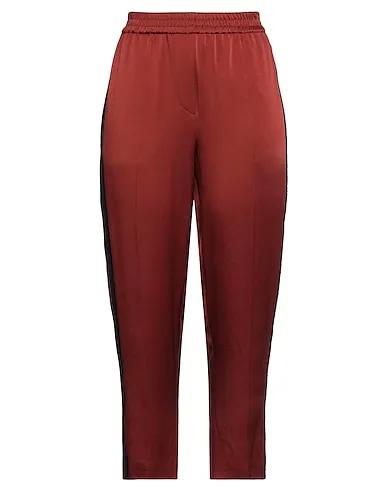Rust Satin Casual pants