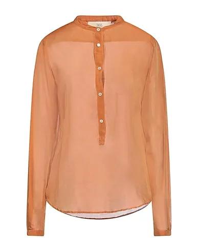 Rust Voile Solid color shirts & blouses
