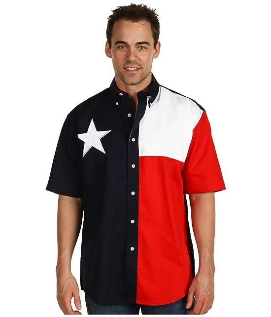 S/S Pieced Texas Flag Shirt