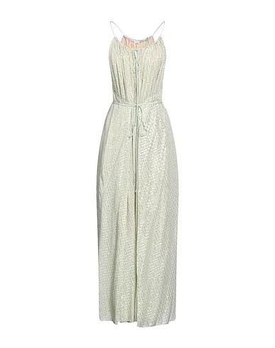 Sage green Chiffon Long dress