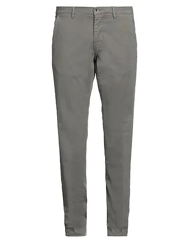 Sage green Cotton twill Casual pants