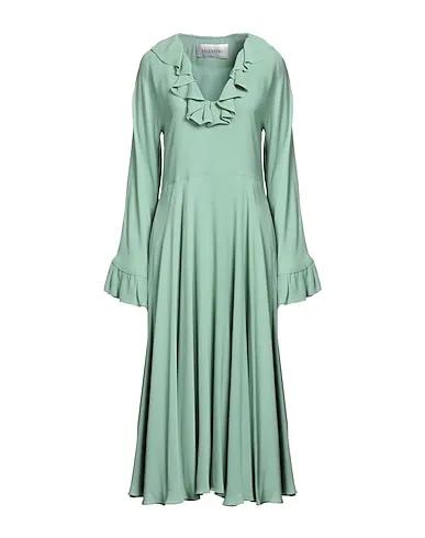 Sage green Crêpe Midi dress