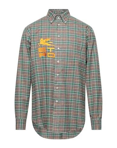 Sage green Flannel Checked shirt