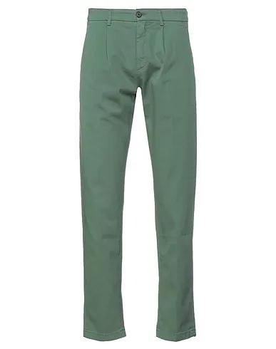 Sage green Gabardine Cropped pants & culottes