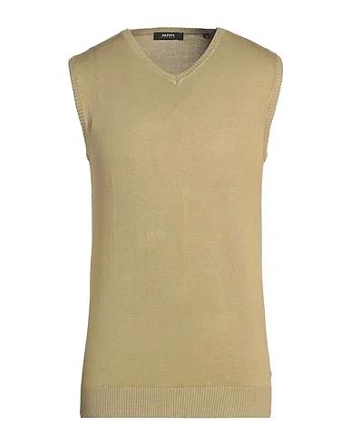 Sage green Knitted Sleeveless sweater