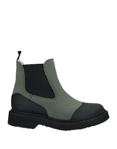 Sage green Leather Ankle boot