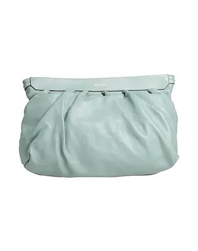 Sage green Leather Handbag